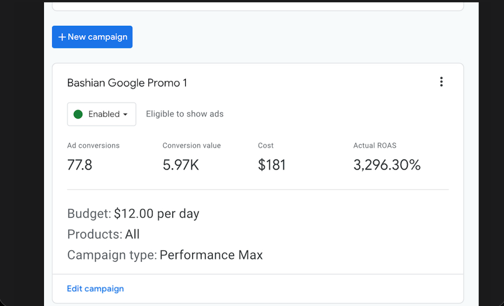 Google Ads setup and management